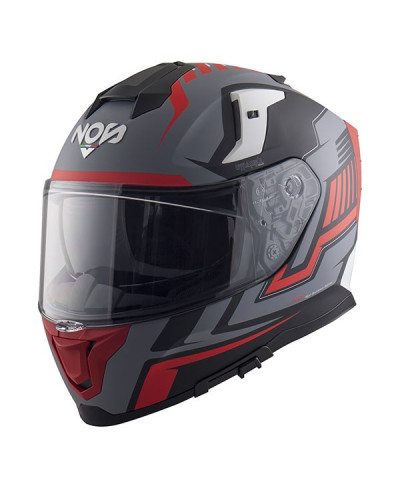 Casco integrale doppia visiera NOS NS-1000 Sonic Red