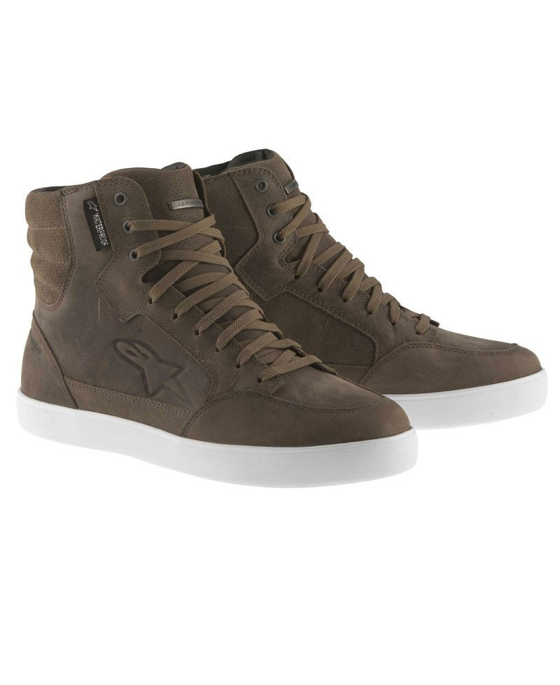 Scarpe da moto Alpinestars J-6 Waterproof marrone