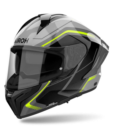 Casco Moto Integrale Airoh MATRYX WIDE Giallo Lucido