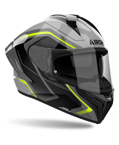 Casco Moto Integrale Airoh MATRYX WIDE Giallo Lucido
