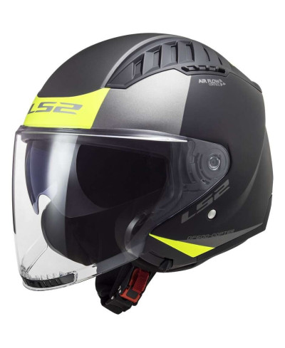 Casco Moto Jet Ls2 OF600 COPTER II Nero Opaco