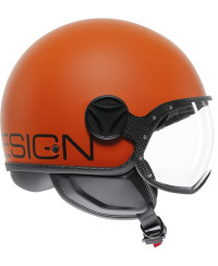 Casco Momo Design FGTR Classic 2206 Mono arancio opaco