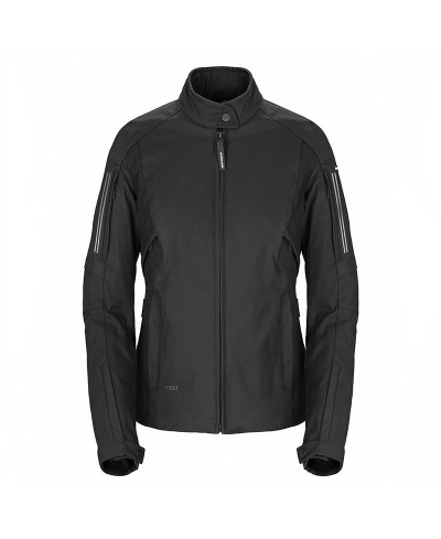 Giacca moto Donna Spidi Stretch H2Out nero