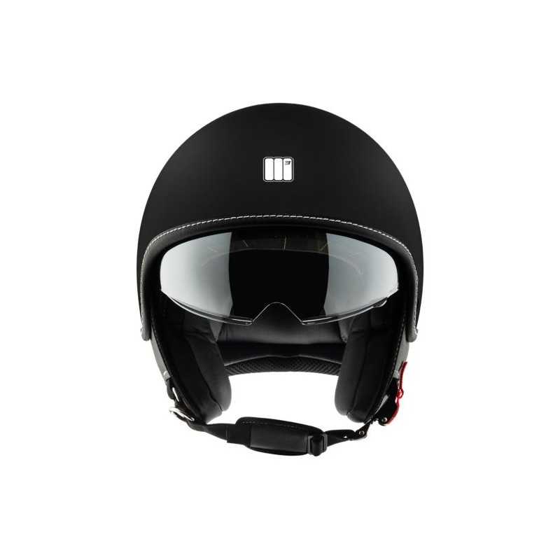 Casco Jet BEETLE Motocubo - sun visor lux ece.06 MATT BLACK