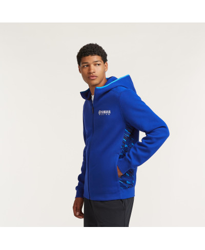 Felpa Yamaha con cappuccio da uomo Paddock Blue Team