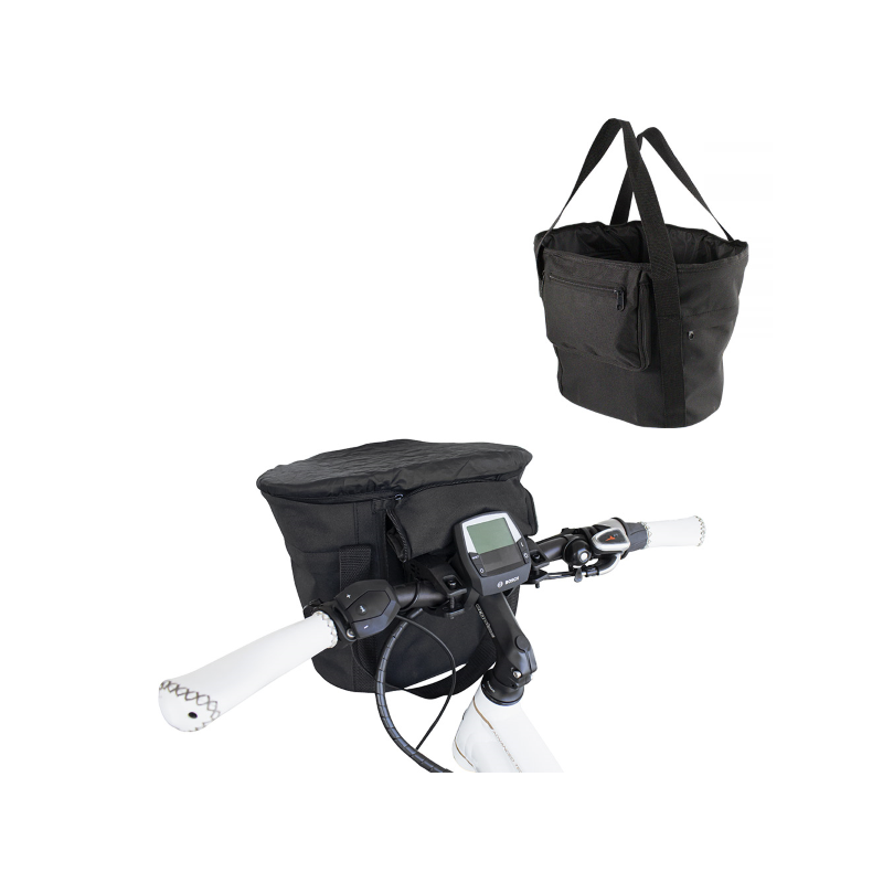 Rms CESTINO TESSUTO TELAIO ACCIAIO CON ATTACCO CLIP E-BIKE