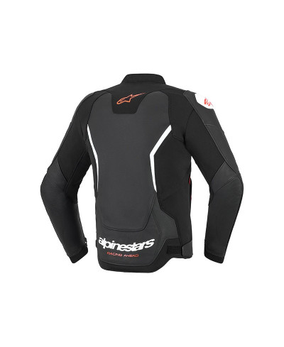 Giacca Pelle Alpinestars GP Force V2 nero bianco