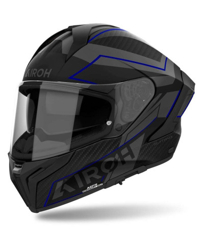 Casco moto integrale airoh matryx sentinel blu opaco