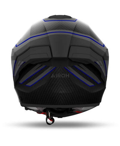 Casco moto integrale airoh matryx sentinel blu opaco