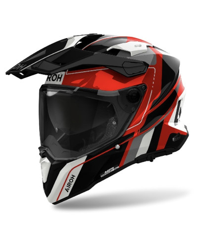 Casco Touring Airoh Commander 2 Skip Rosso Lucido