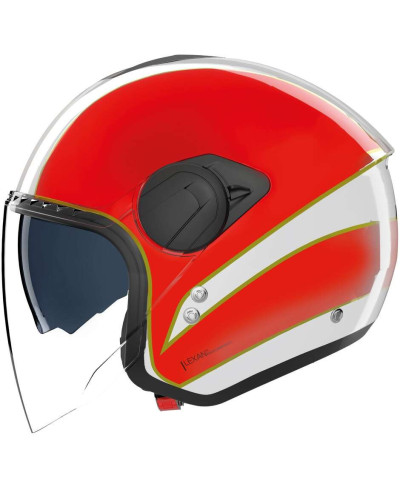 Casco Moto Jet Nolan N20.2 VISOR TRICOLORE 346 Bianco Verde