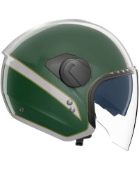 Casco Moto Jet Nolan N20.2 VISOR TRICOLORE 346 Bianco Verde
