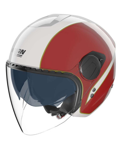 Casco Moto Jet Nolan N20.2 VISOR TRICOLORE 346 Bianco Verde