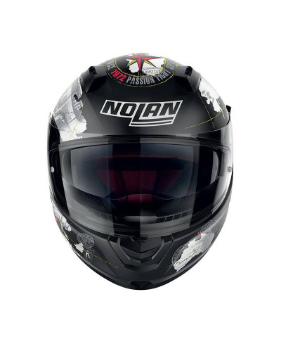 Casco integrale Nolan N60-6 Gemini Replica Carlos Checa Nero