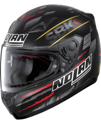 Casco integrale Nolan N60-5 SBK Nero Opaco Rosso Giallo