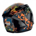 Miniatura - Casco integrale Nolan N60-6 Foxtrot N-com Arancio Blu Nero