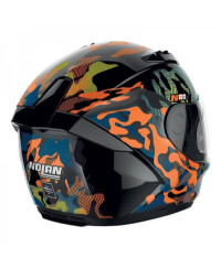 Casco integrale Nolan N60-6 Foxtrot N-com Arancio Blu Nero