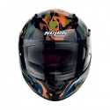 Miniatura - Casco integrale Nolan N60-6 Foxtrot N-com Arancio Blu Nero