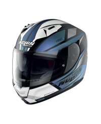 Casco integrale Nolan N60-6 Downshift N-com Blu Nero