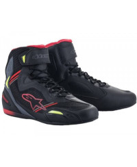 Scarpe da Moto Alpinestars FASTER-3 RIDEKNIT Nero/Rosso/Giallo