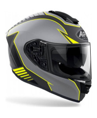 Casco da moto integrale in fibra Airoh ST.501 Type Giallo opaco