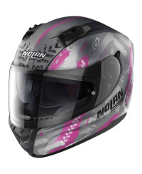 Casco integrale Nolan N60-6 WHEELSPIN 060 Nero Opaco Rosa