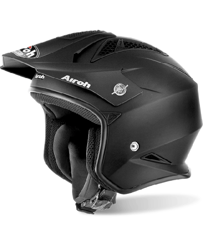 Casco jet da moto Trial Airoh Trr S Color Nero Opaco