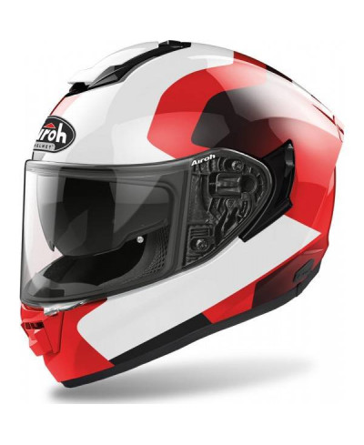 Casco da moto in fibra integrale Airoh ST.501 Dock Rosso