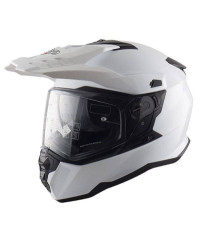Casco da moto adventure NOS NS-9 Dual Sport White ECE 22.06