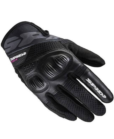 Guanti Moto da donna in Tessuto Spidi FLASH-R EVO Nero