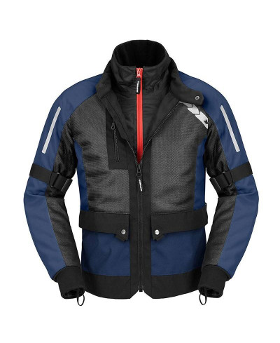 Giacca DA MOTO TRAFORATA CON MEMBRANA IMPERMEABILE SGANCIABILE