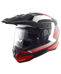 Casco Moto adventure NOS NS-9 Dual Sport Mirage RED MATT ECE