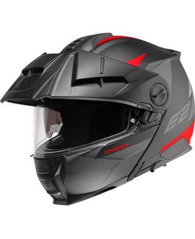 Casco Modulare Schuberth E2 Defender Rosso doppia omologazione