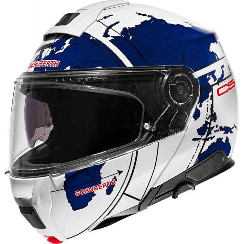 Casco modulare SCHUBERTH in fibra C5 ECE-06 GLOBE BLU