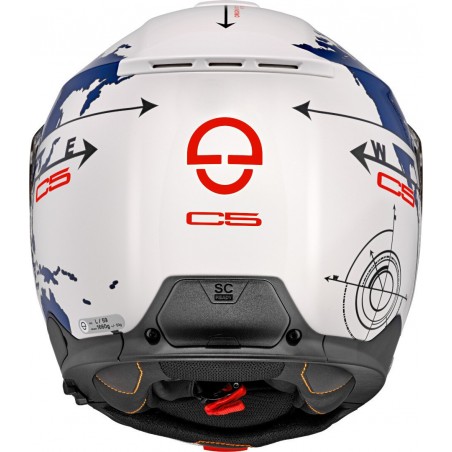 Casco modulare SCHUBERTH in fibra C5 ECE-06 GLOBE BLU