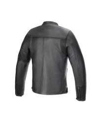 Giacca moto in Pelle Alpinestars Blacktrack nero