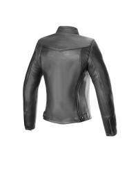 Giacca moto in Pelle Donna Alpinestars Tory nero