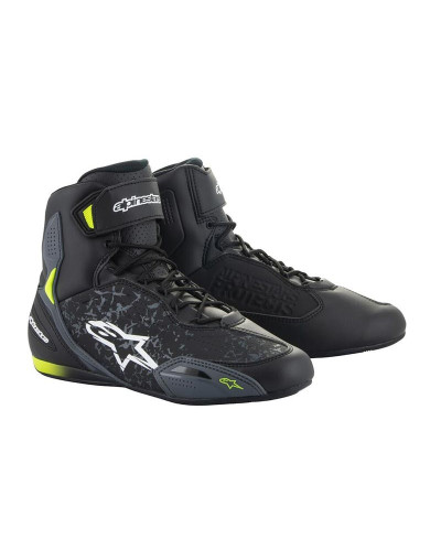 Scarpe moto Alpinestars Faster 3 nero giallo fluo