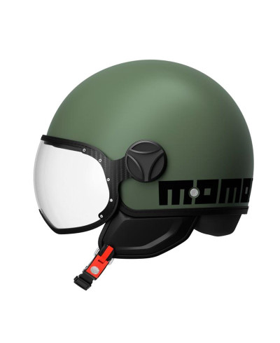Casco Jet MomoDesign FGTR Classic 2206 Mono verde opaco