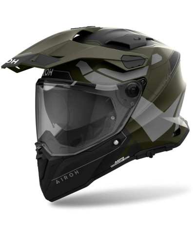 Casco touring AIROH COMMANDER 2 REVEAl verde militare
