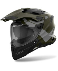 Casco touring AIROH COMMANDER 2 REVEAl verde militare