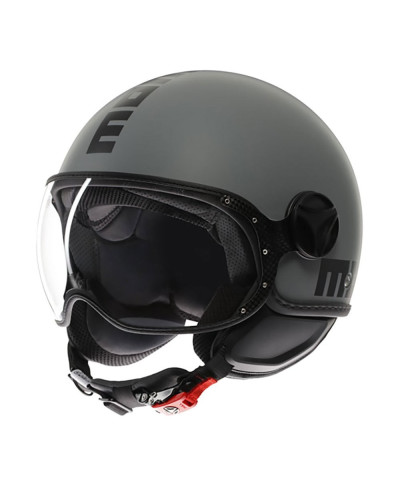 Casco jet Momodesign FGTR CLASSIC E2206 MONO Grigio Nero opaco