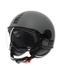 Casco jet Momodesign FGTR CLASSIC E2206 MONO Grigio Nero opaco