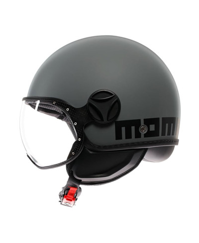 Casco jet Momodesign FGTR CLASSIC E2206 MONO Grigio Nero opaco