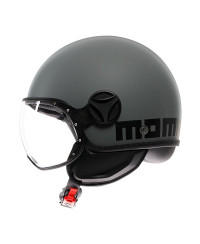 Casco jet Momodesign FGTR CLASSIC E2206 MONO Grigio Nero opaco
