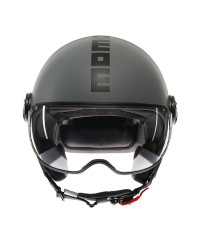 Casco jet Momodesign FGTR CLASSIC E2206 MONO Grigio Nero opaco