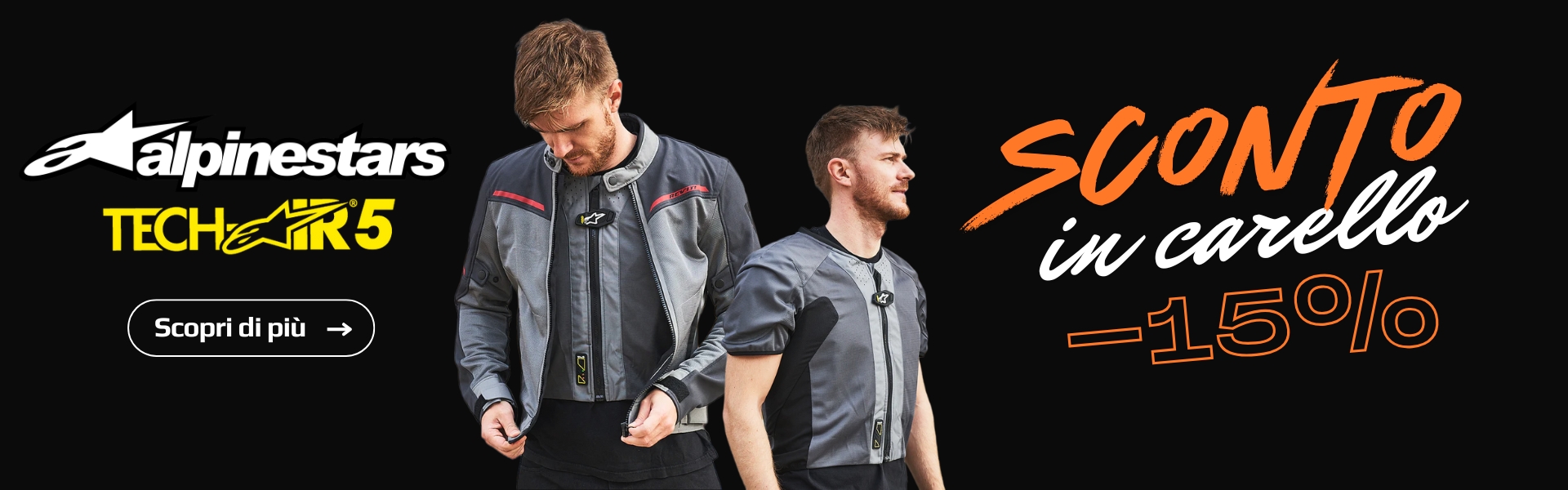 -15 % per l'airbag  Alpinestars tech air 5